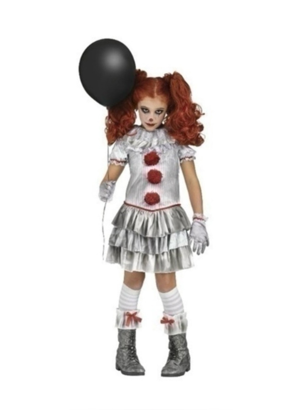 NWT. WAY TO CELEBRATE Carnevil Clown Creepy Clown Kids Costume